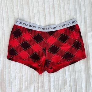 Victoria’s Secret Red Plaid Pajama Shorts Size XS